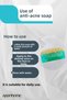 (2 Pieces) Anti Acne 5X Acne Serum Effective and Cleansing Bar Anti Acne Soap - 5