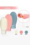3 Pieces Multi-Purpose Travel Type Refillable Cream Shampoo Bottle Set Cream Box - 2