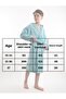 Cotton Hooded Young Waiter Boy Unisex Pocketed Curly Velvet Bathrobe - 5