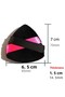 2 Pcs Black Velvet Puff - Face Contour & Makeup Cloth Sponge, Cotton Washable Cosmetic Foundation - 7