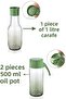 Green Rainbow 7 Piece Kitchen Set - Karaf Pitcher Oil Grater Lemon Juicer Salt Holder - 2
