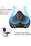 Bike Saddle Seat with Back Support Adjustable Wide Electric Bike Seat with Backrest Black - 7