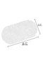 1 Pcs White Suction Cup Bath and Shower Anti-Slip Mat 34 cm X 68 cm - 6