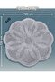 Cotton Tufted Water Absorbent Bath Mat, Bathroom Rug Lotus 120 X 120 cm Gray - 4