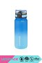 650ml New Double Color Leak-Proof Bpa-Free Motivational Tritan Water Bottle with Lockable Lid