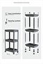 3-Tier Bathroom Shelf Unit (Peggy) White Bathroom Organizer Shampoo Holder Towel Holder Cabinet (White) - 5
