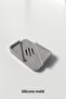 Patterned Concrete Soap Dish Silicone Mold M2 - Rectangular Soap Dish Mold, Compatible with Jesmonite and Concrete - 3