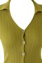 Wardrobe Essentials Yağ Yeşili Fitted/Vücuda Oturan Merserize Görünümlü Triko Hırka TWOAW26HI00113 - 10