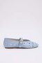 Baby Blue Laser Cut Mary Jane Women's Ballerina Ballerina Takss25Be00037 - 3