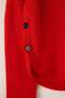 Kırmızı Geniş Kalıp Yumuşak Dokulu Düğme Detaylı Triko Kazak TWOAW26KZ00098 - 6