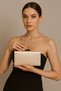 Skin Nude Color Glitter Satin Women's Evening Dress Bag