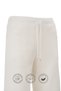 Cotton Flexible Slim Fit High Waist Ecru Women's Sweatpants Flare Fit Wide Leg Drawstring Pockets Lycra Wide Leg Sweatpants Seasonal 2 Thread Count - 5