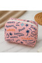 Pink Text Printed Makeup Bag Organizer Pen Holder 15 cm – Star Home’S - 6