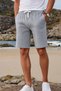 Cotton Men's 2-Piece Casual Shorts Black Gray Side Pocket Lace-Up Regular Pipe Leg Daily Bermuda 2 Thread - 2