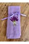 Ycn Lavender Embroidered 6-Piece Napkin-Kitchen Towel Drying Cloth 40X60 cm - 5