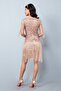 Sybill Fringe Flapper Dress in Blush - 8