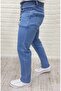 بنطلون جينز رجالي من CEZA DENIM بقصة ضيقة ولون أزرق فاتح ومرن من الليكرا - 2