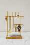 Gold Jewelry Stand with 7 Rods Gold