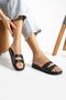 Gz14310 Black Double Buckle Appearance Soft Extra Light Women's Eva Slippers - 4