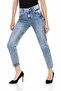 Wd454 Ice Blue Basic Mom Jeans - 3