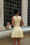 SHORTS-STYLE, SQUARE NECK, STRETCHY, SHAPING SUMMER DRESS - 5