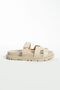Cream Velcro Anatomical Comfortable Sole Women's Slippers (Product Has Been Improved) - 7