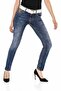 Wd462 Embroidered Dark Blue Women's Jeans - 3