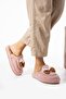 Powder Bow Tie Winter Women's Slippers - 4