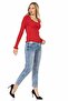 Wd454 Ice Blue Basic Mom Jeans - 6