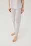Wishes Comfort Short Sleeve %100 Cotton Women's Gray Pajama Set - 6