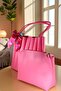 Pleated Strap Shoulder Bag, Accordion Bag, Ribbon, Pleated Shoulder Bag. - 6