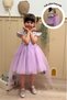Lilac Sequin Short Sleeve Tulle Skirt Baby Girl Dress - Elizabeth
