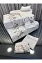 100% Cotton Satin Embroidered / Bedspread and Duvet Cover Set - Double Size / 7 Pieces* Elegance