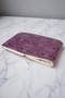 Purple Symmetrical Bohemian Patterned Clutch Portfolio Bag - 4