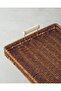 Boho Plastic Rattan Tray 26X26X3 cm Brown - 2