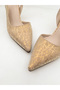 Women's Silvery 7cm Heeled Evening Dress Shoes - 2