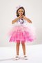 Hello Kitty Themed Girl's White Birthday Dress & Party Costume with Crown Gift - 4