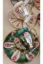 Nevres Porcelain Hand Painting Coffee Cup Set - 4