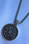 Vegvisir Compass Handcrafted Stainless Steel Chain Men Necklace - 4