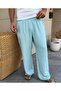 Linen Look Ayrobin Draped Bottom Sweatpants