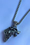 Wolf Handcrafted Stainless Steel Chain Men's Necklace - 4