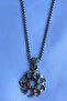 Sun Symbol Ethnic Spiral Medallion Handcrafted Stainless Steel Chain Men's Necklace - 4