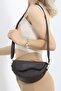 Women's Brown Wavy Flap Shoulder Bag with Strap C3024 - 2