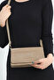 Women's Mink Textured Baguette Hand & Shoulder Bag C3006