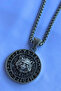 Wolf Vegvisir Compass Handcrafted Stainless Steel Chain Men Necklace - 5