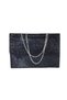 The Envelope Is Model Thin. Black Evening Dress Bag. Evening Dress Bag with Stones. Women's Evening Dress Bag. Wedding Hand Evening Dress Bag Black - 4