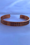 Unisex Copper Bracelet Made with Geometric Pattern Handcrafted - 3