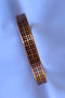 Unisex Copper Bracelet Made with Geometric Pattern Handcrafted - 2