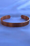 Unisex Copper Bracelet Made with Geometric Pattern Handcrafted - 3