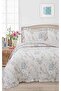 Ruffled Patterned Double Bedspread Set - 240x260 cm - With PVC Bag - Daily Use and Bridal Trousseau